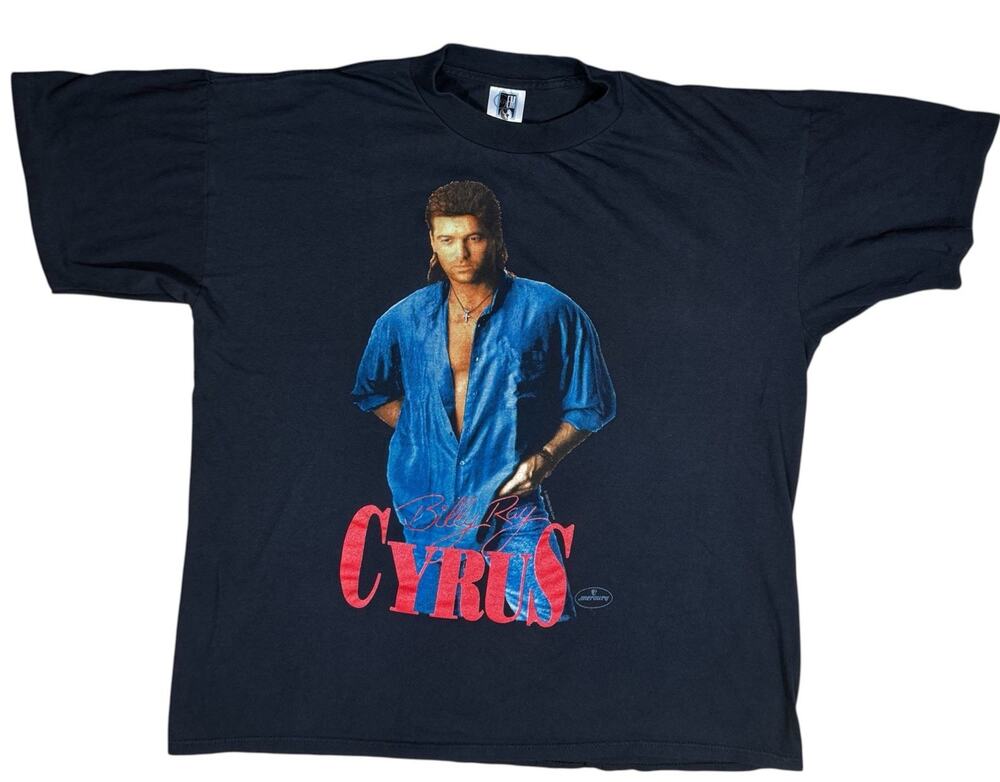 Vintage 1994 Billy Ray Cyrus Tour Shirt XL USA I Ain't Your Dog No More Black